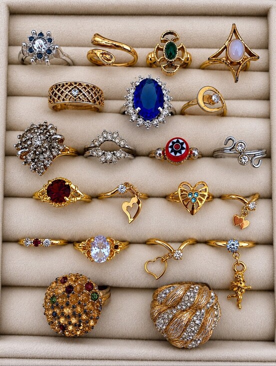 Avon Jewelry - Vintage Avon, Sarah Coventry & NOS Rings 21pc Lot | Cottagecore Coquette Rings